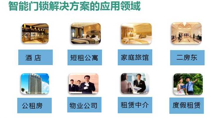 短租房、酒店式公寓、家庭旅館智能門鎖及解決方案